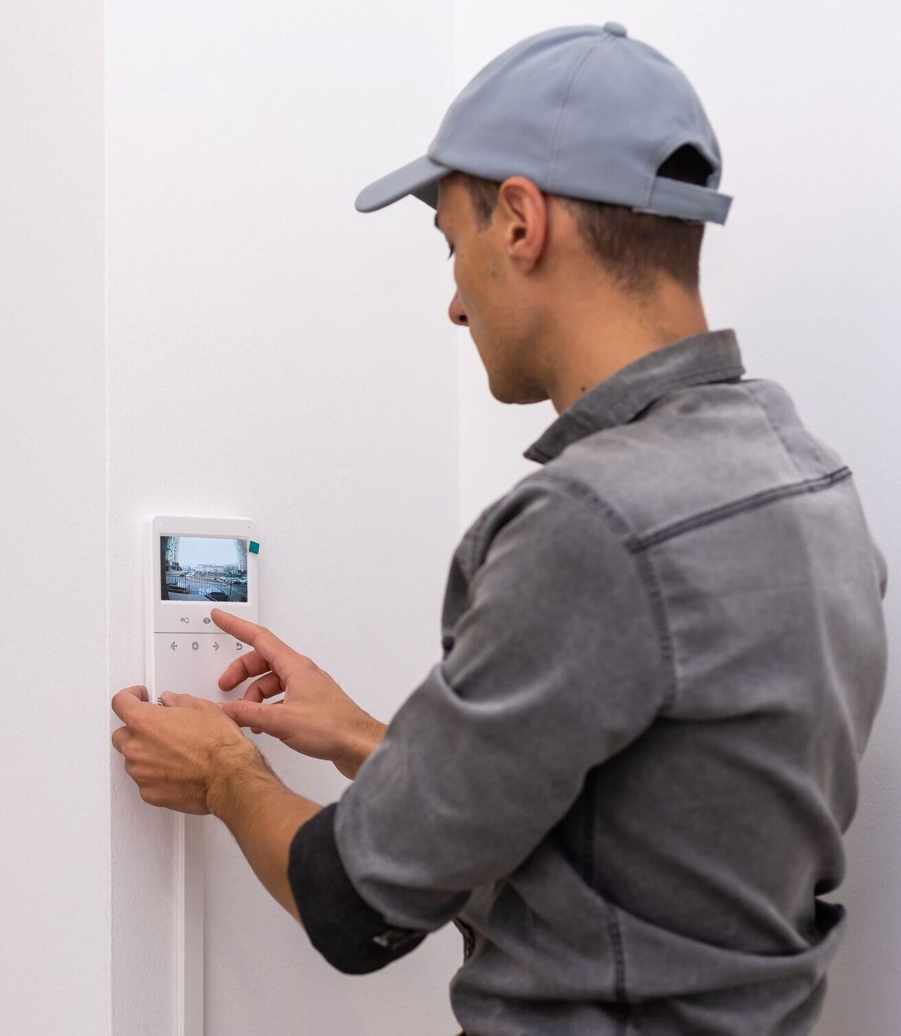 Installation einer Video Sprechanlage mit Innenmonitor im Wohnhaus