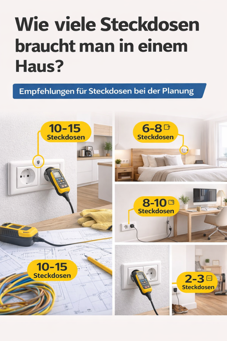 Wie viele Steckdosen braucht man in einem Haus?