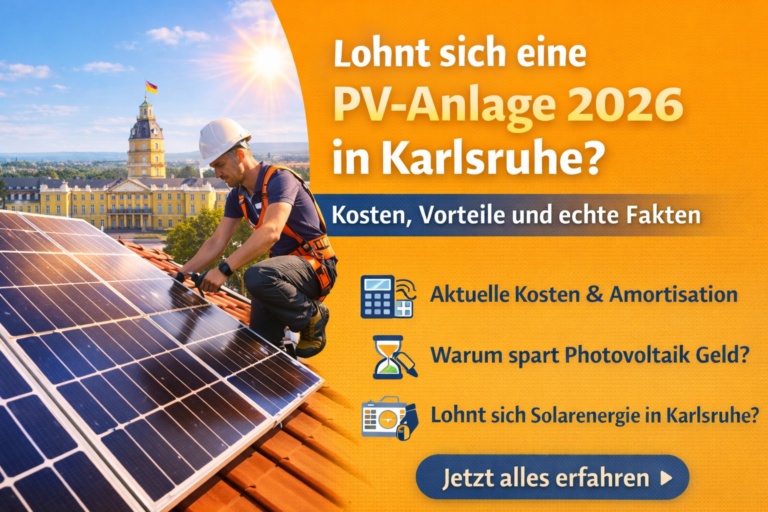 Lohnt sich eine PV-Anlage 2026 in Karlsruhe? Kosten, Vorteile und echte Fakten